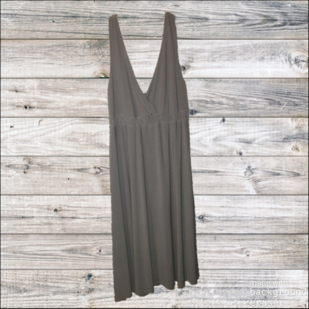 Metro7 Gray Twisted Strap Dress (sz L)
